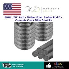 BHUCUTU 1 Inch x 10 Feet Foam Backer Rod for Concrete Crack Filler & Joints