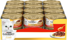 GOURMET Gold Delizie in Salsa Cibo Umido per Gatti Adulti Filettini Con Manzo 24