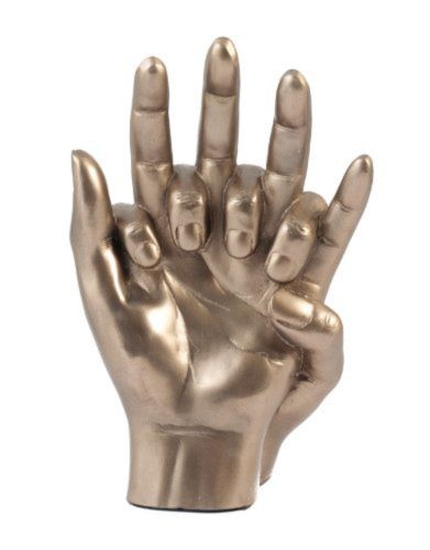 Hands Entwined Bronze Sculpture