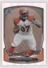 2014 Bowman Chrome Refractor Geno Atkins #11 xm0