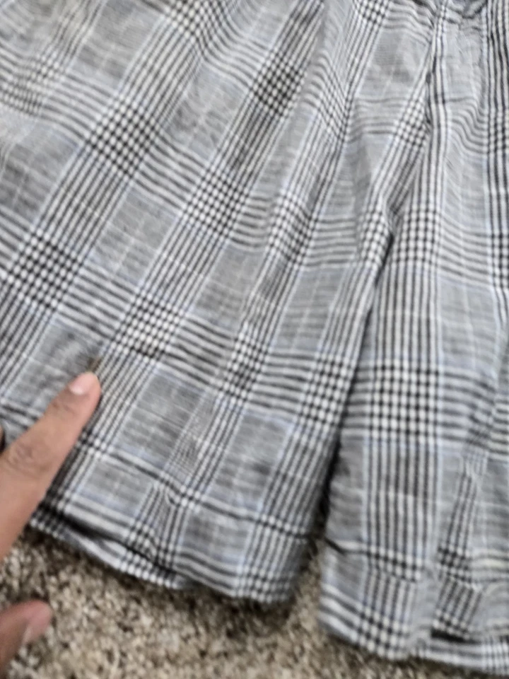 Pantalones Cortos Chinos De Colección INC International Concepts 31 Para Hombres Negro Algodón a Cuadros Años 90 Foto 3 de 4