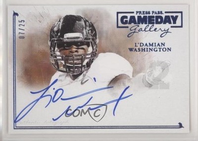2014 Press Pass Gameday Gallery Blue 7/25 L'Damian Washington Rookie Auto RC pn1