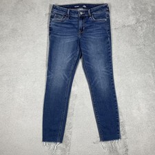 Old Navy Jeans Womens 4 Blue Medium Wash Rockstar Super Skinny Distressed