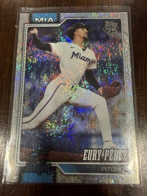 2026 Topps Series 1 - Eury Perez #285 HoloFoil Miami Parallel Insert
