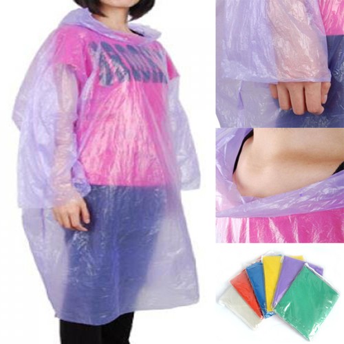 10pcs Portable and Disposable Raincoats For Outdoor Travel (Random Color) - Picture 12 of 12