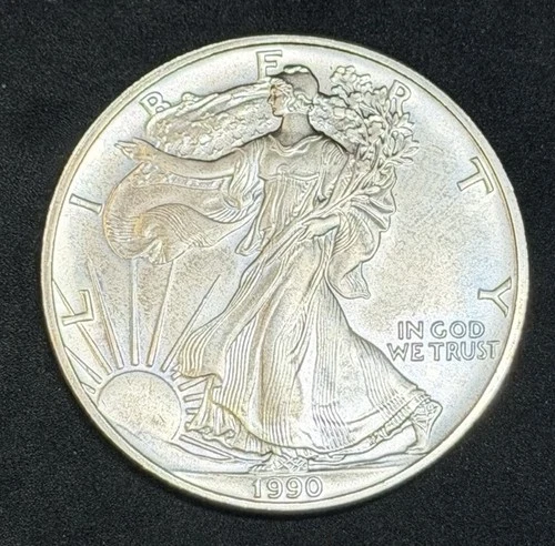 1990 American Silver Eagle 1 Oz .999 Fine Coin, No Reserve #635