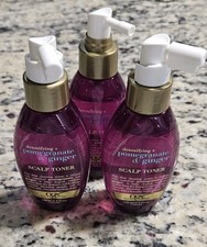 LOT 3 OGX Detoxifying  Pomegranate  Ginger Scalp Toner 4oz Each x3 NEW Bottles