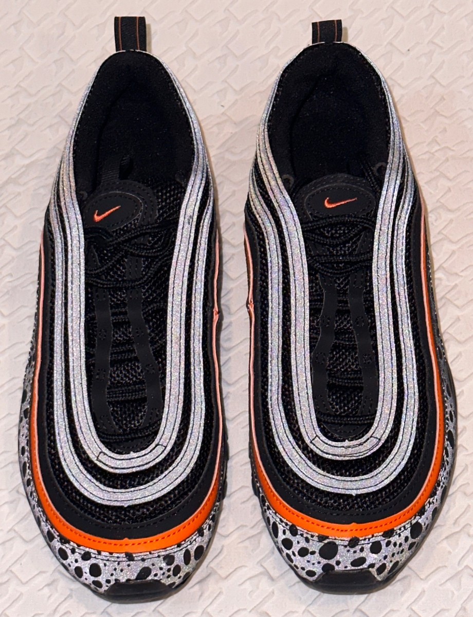 NIKE Air Max 97 Black Orange Running Training Shoes NEW Youth Boys Sz 3.5 4.5 7 — product photo 16 of 17