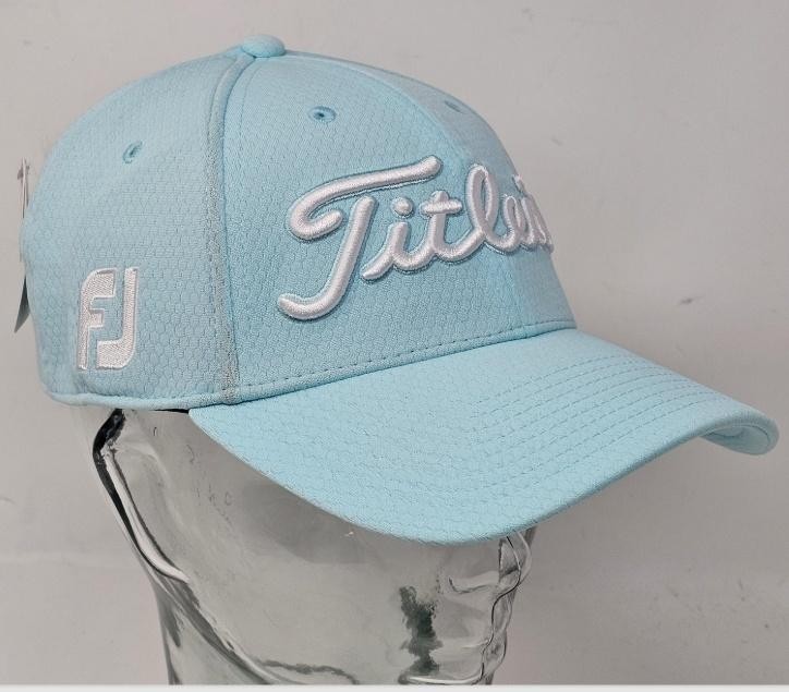 Titleist Hat Cap Fitted Mens M/L Light Blue Pro V1 Golf FJ