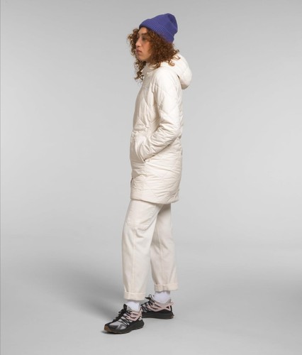NWT 2024 The North Face Women's Shady Glade Insulated Hooded Parka XL White Dune - Picture 4 of 14