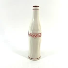 Vintage Coca Cola Ceramic Bottle Bud Vase Disfrute Floral Hecho En Mexico White