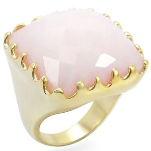 Authentic Women's Gold Plated Ring Synthetic Jade Rose - Romance, Valentine's | Gard