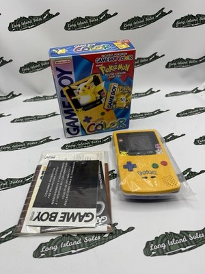 NEW! Pokemon - Nintendo GameBoy Color Pikachu Yellow Version - Complete CIB