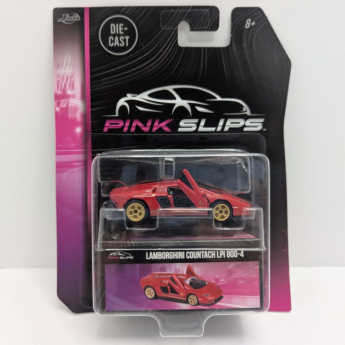 Jada Pink Slips Lamborghini Countach LPI 800-4 Red 1:64 Diecast