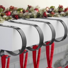 Christmas Stocking Holders for Mantle Set 4, Scratch-Free Christmas Stocking ...