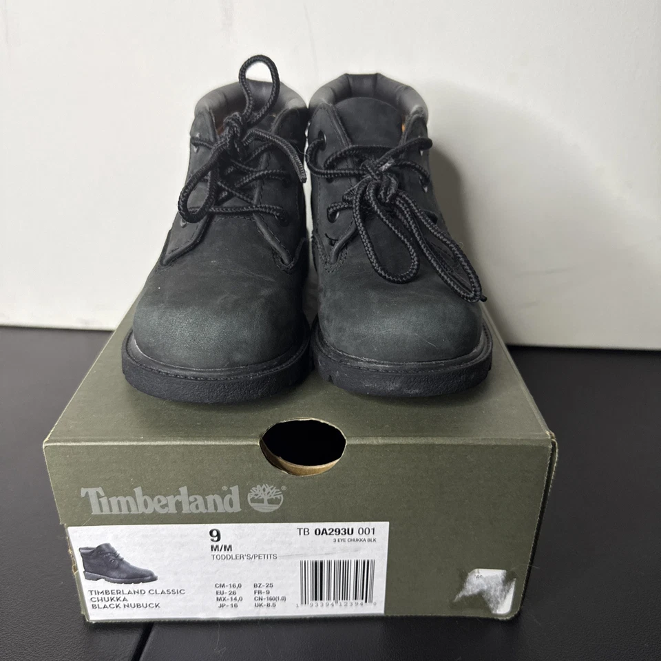 Ребенок ясельного возраста черная замша середины Timberland классический ребенка ясельного возраста Sz 9c w/коробка  - Изображение 2 из 4