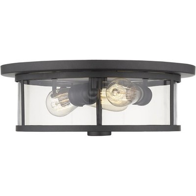 Z-Lite 462F16-BRZ Savannah 3 Light 15.75 inch Bronze Flush Mount Ceiling Light