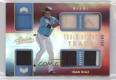 2020 Panini Absolute Spectrum Red 49/49 Isan Diaz #TT6-ID Rookie RC u6m