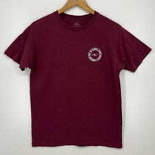 O'Neill T-Shirt Men's Size L Red Burgundy Modern Fit Slim Double Sided Logo