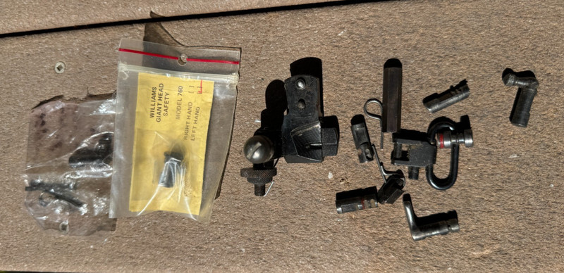 Large Vintage Lot Gun Rifle Parts Pieces Sight +++