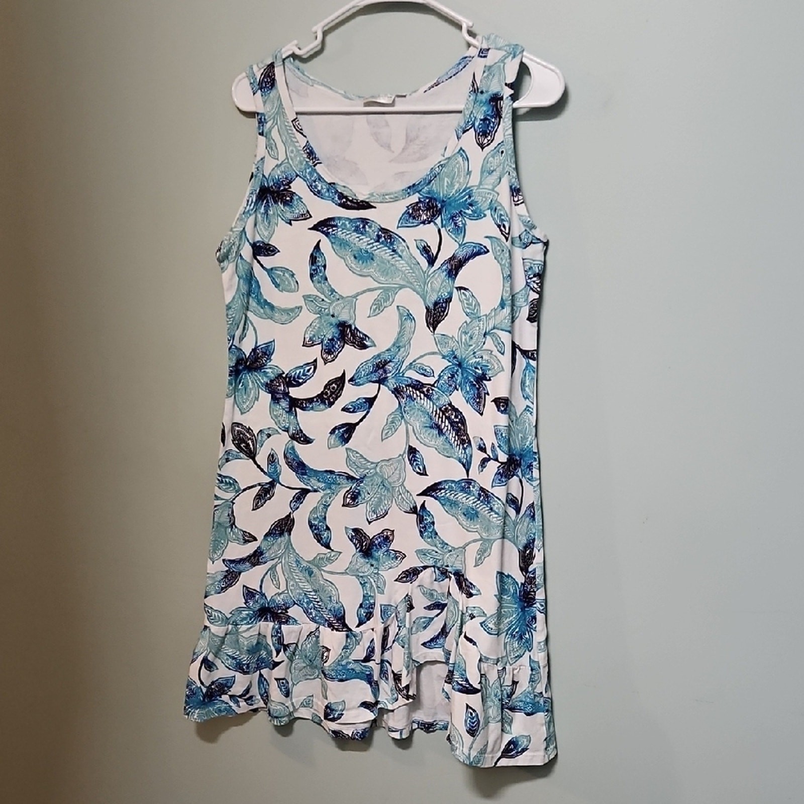 Prairie Cotton Floral Tank Dress - image 1