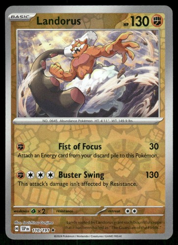 Landorus 110/191 - Surging Sparks - Reverse Holo Rare NM
