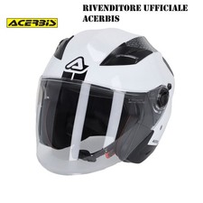 Casco Acerbis Firstway Jet Semintegrale Bianco Doppia Visiera 22-06 Mis. 60