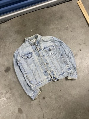 Calvin Klein Denim Jean Jacket 90s Vintage Made In The USA Size Medium