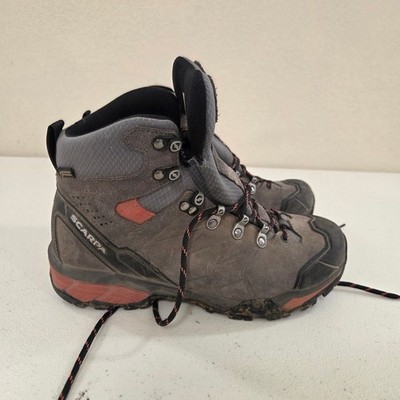 Scarpa ZG Trek GTX Womens Hiking Boots Gray Coral Gore-Tex Vibram 38 US 7