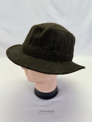 Vintage 90s Polo Ralph Lauren Tweed Wool Bucket Hat Men's Large - Picture 2 of 9