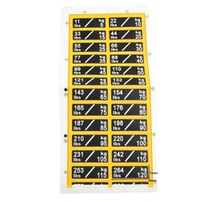 Convenient Gym Equipment Label Numbers Sticker Labels for Weight for lifting