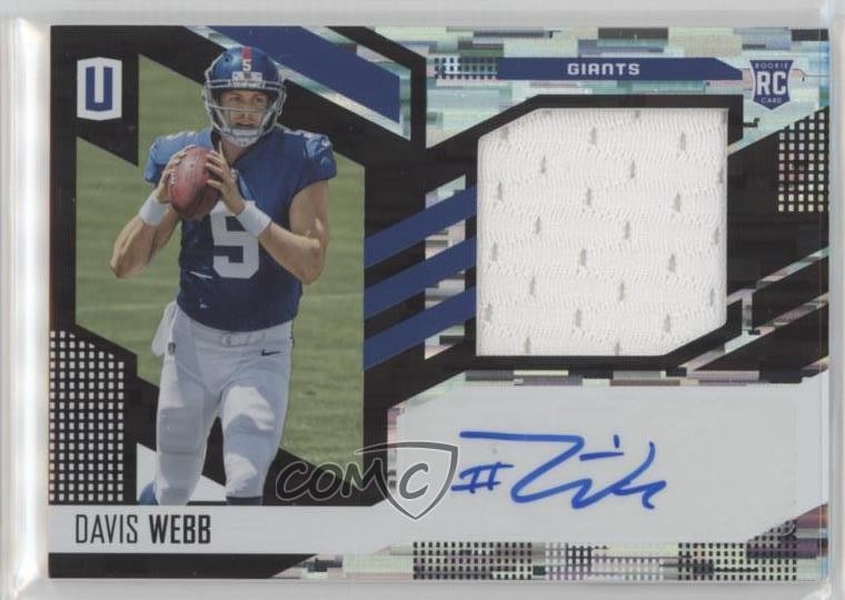 2017 Panini Unparalleled RPS Jersey 65/199 Davis Webb #307 Rookie Auto RC 0f8