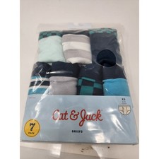 Cat Jack Boys Briefs Multicolor Cotton 7 Pack Casual Size XS