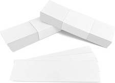 White Cardstock Label Insert Cards For 1x3 Inch Label Holders Paper 100 PCS