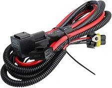 HID Relay Harness 40A 12V 35W/55W Heavy Duty Universal for H1 H3 H7 H10 H11 9005