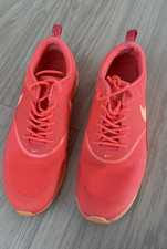 Nike Unisex Adults UK 8 Red/Orange Low Top Lace-Up Trainers Gum Sole