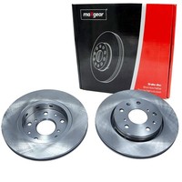 2X Maxgear Bremsschebeiben 276Mm BelÜFtet Vorne Passend FÜR