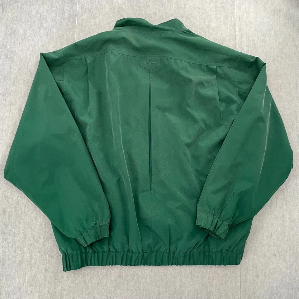 Masters Jacket Adult Large Green Bobby Jones Golf Silk Pullover Button Mens L - Image 2 of 4