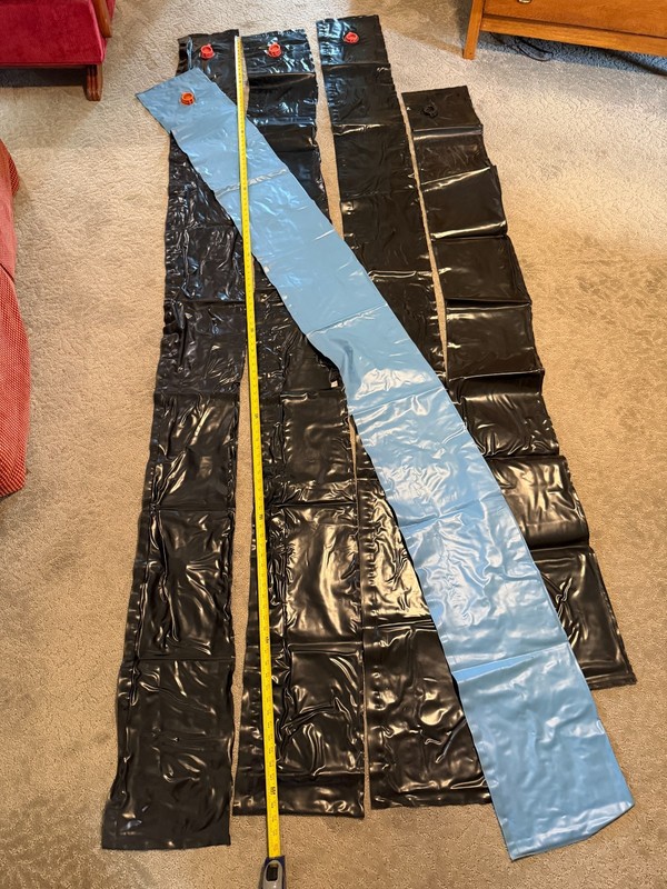 5 Swiming Pool Water Tubes to Secure Pool Cover, Four 10 ft, one 8ft