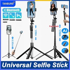 76" Extendable Selfie Stick Travel Tripod for Cell Phone with Remote Control USA