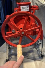 Hand Crank Corn Sheller - Red. Manual Cast Iron Dry Corn Cob Thresher Peeler ...