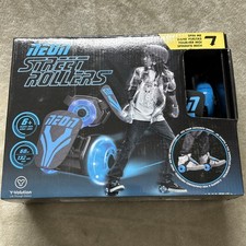 Neon Street Rollers - Clip on skates for kids Blue Light Up