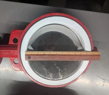 Bray 10" Butterfly Valve Wafer Style Stainless Disc White Seat Series 30 Clean