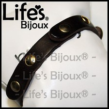 Bracciale Artigianale Borchie Uomo Donna Vera Pelle Cuoio Su Misura