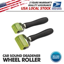 2PCS Car Sound Deadener Application Rolling Wheel Roller Tool Accessories S+L