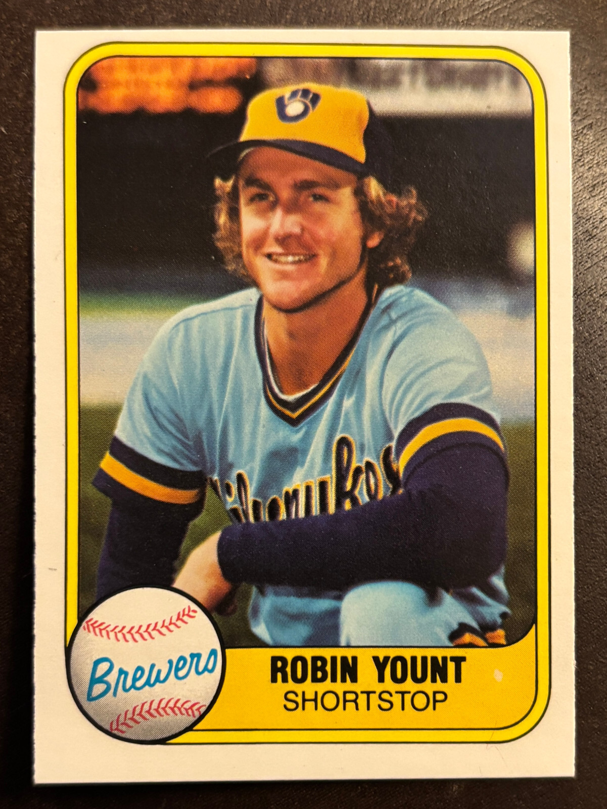 1981 Fleer #511 Robin Yount Milwaukee Brewers NM+