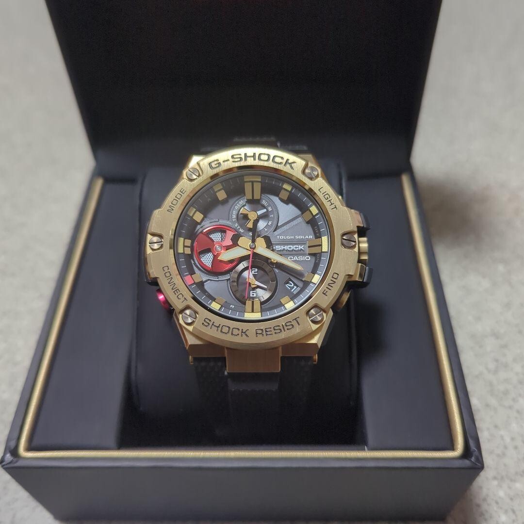 【美品】G-SHOCK G-STEEL GST-B100RH-1AJR ゴールド セコンド（Second） / CASIO カシオ G-SHOCK ジーショック GST