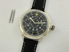 Rolex Lever Laco Aviator Luftwaffe Pilots WW2 Old Swiss Silver Chronometer Watch