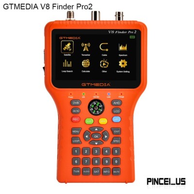 GTMEDIA V8 Finder Pro2 HD Satellite Finder Satellite Signal Tester 4.3'' Screen