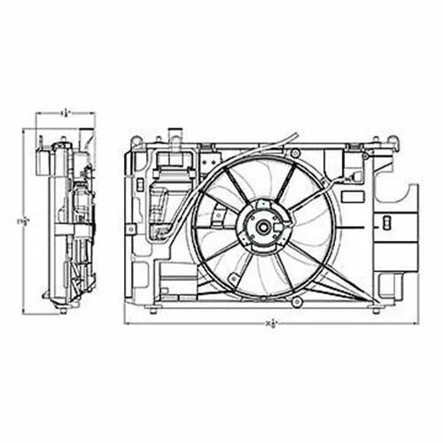 Ventilador de refrigeração Toyota Prius C 2012-2016 - Imagem 3 de 3